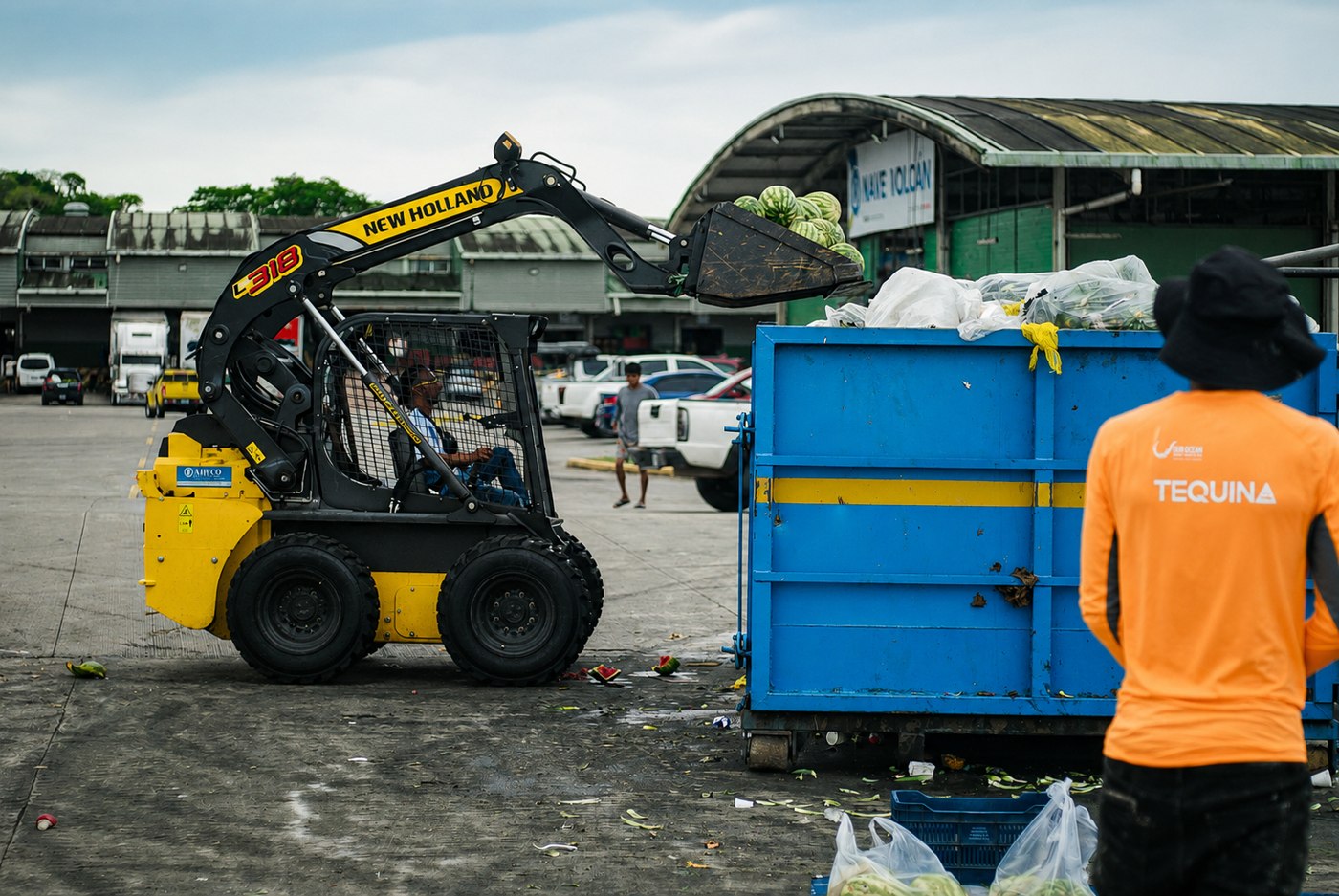 Field team coordinating solid waste handling and circular economy operations.
